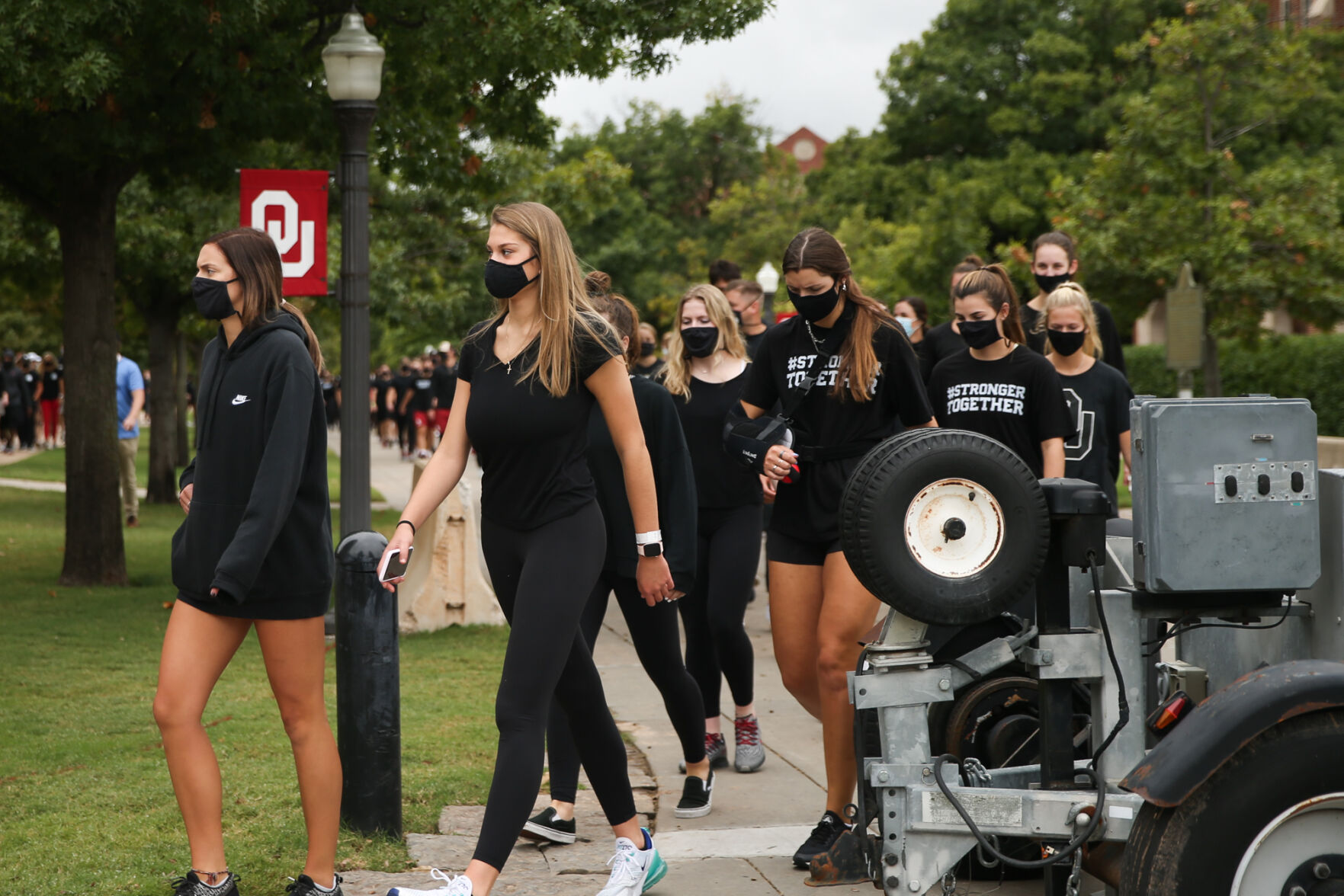 Athletes walking Jenkins